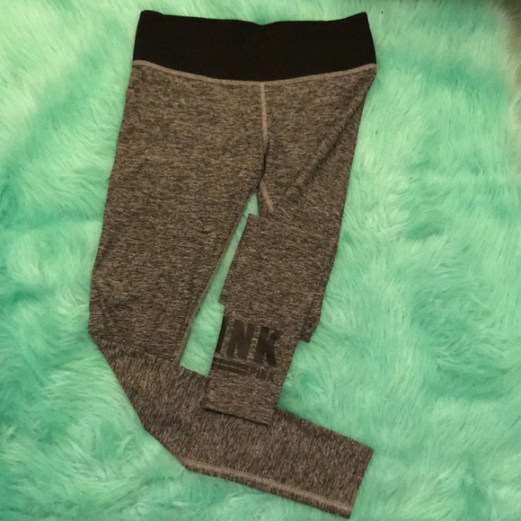 PINK Victoria's Secret Other - 🌺PINK Victoria’s Secret black&gray yoga pant🌺